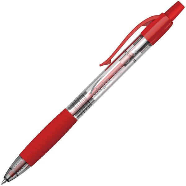 Integra Retractable 0.7mm Gel Pen - Medium Pen Point - 0.7 mm Pen Point Size - Retractable - Red Gel-based Ink - Red Barrel - 3 / Pack