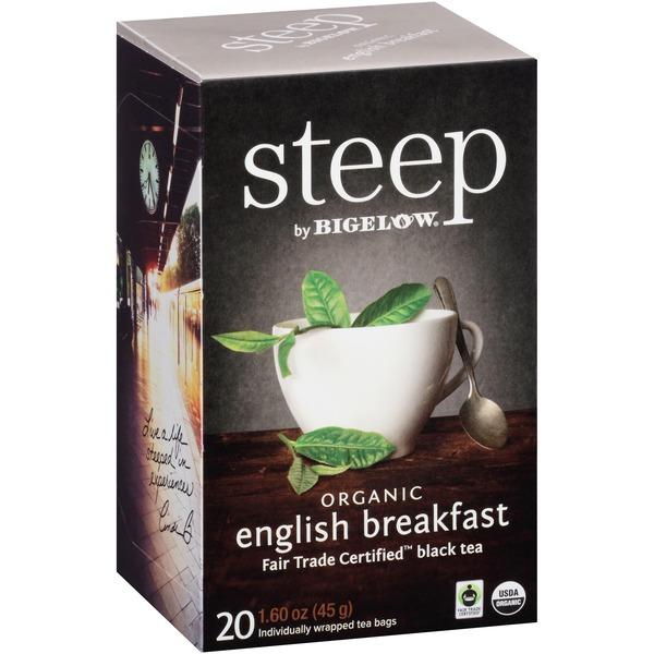 Bigelow English Breakfast Black Tea - Black Tea, Caffeinated - English Breakfast - 1.6 oz - 120 Teabag - GMO Free - Kosher - Organic - 20 / Box