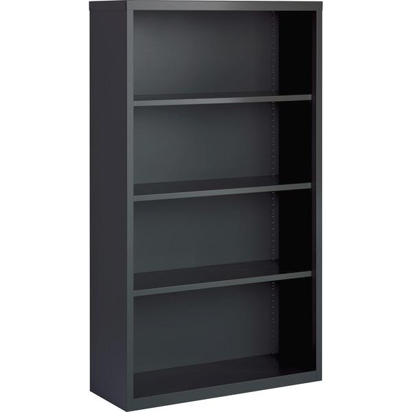 Lorell Fortress Series Charcoal Bookcase - 34.5