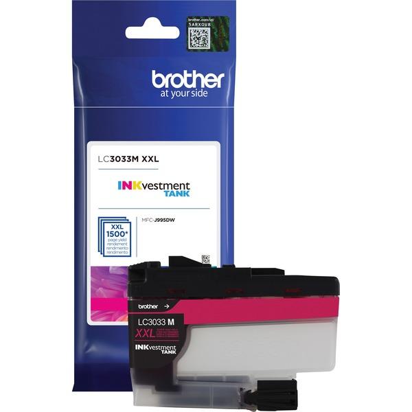 Brother Genuine LC3033M Single Pack Super High-yield Magenta INKvestment Tank Ink Cartridge - Inkjet - Super High Yield - 1500 Pages - 1 Pack