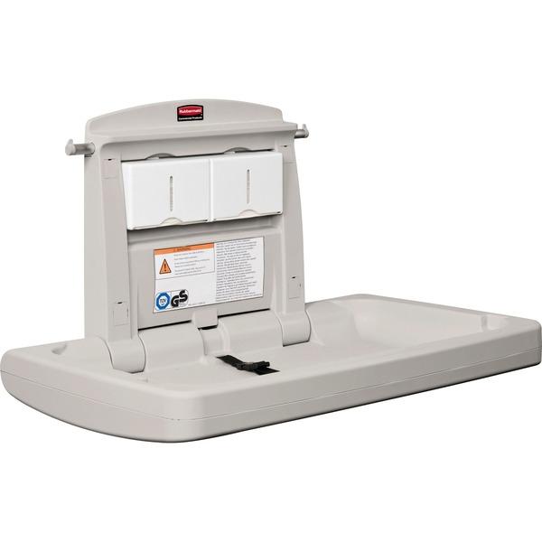 Rubbermaid Commercial Horizontal Baby Changing Station - Rectangle Top - 21.50