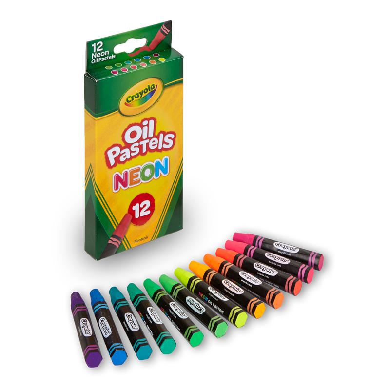 Crayola Oil Pastels - Neon - 12 / Set