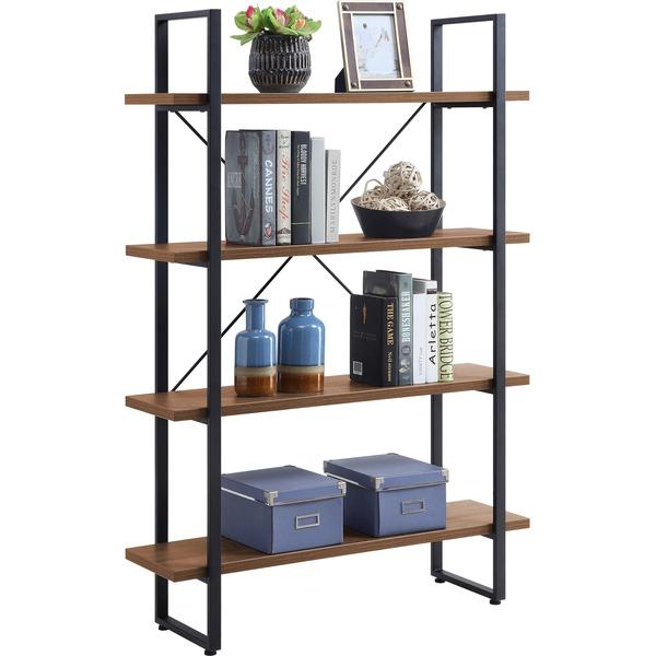 Lorell SOHO 4-Shelf Metal Frame Bookcase - 29