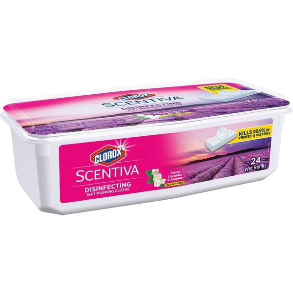 Clorox Scentiva Disinfecting Wet Mopping Cloths - 5.90