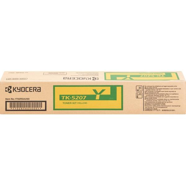 Kyocera TK-5207Y Toner Cartridge - Yellow - Laser - 12000 Pages - 1 Each