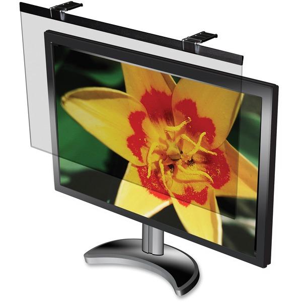 Business Source Wide-screen LCD Anti-glare Filter Black - For 21.5