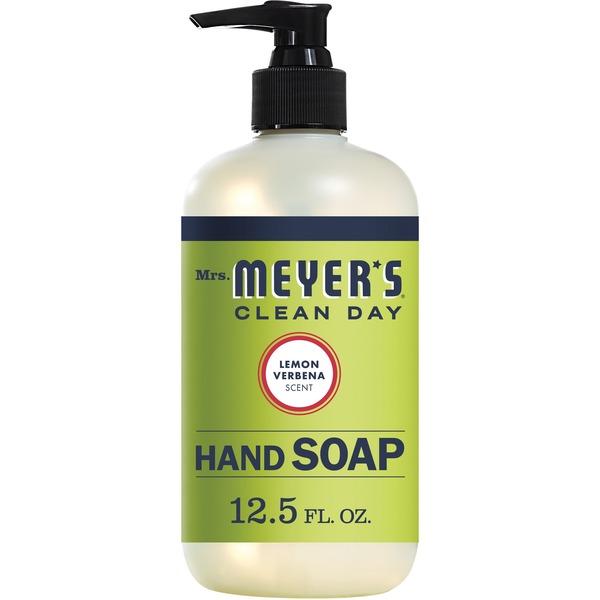 Mrs. Meyer's Hand Soap - Lemon Verbena Scent - 12.5 fl oz (369.7 mL) - Dirt Remover, Grime Remover - Hand - Multicolor - Non-drying, Moisturizing, Paraben-free, Phthalate-free - 1 Each