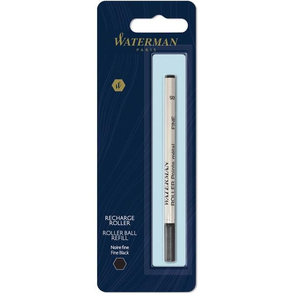Waterman Fine Point Rollerball Pen Refill - Fine Point - Black Ink - 1 Each