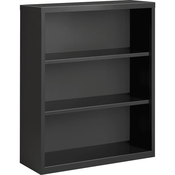 Lorell Fortress Series Charcoal Bookcase - 34.5