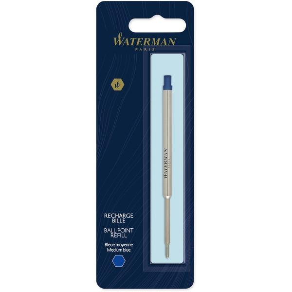 Waterman Ballpoint Pen Refill - Medium Point - Blue Ink - 1