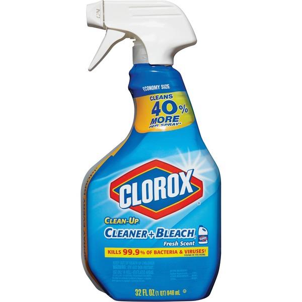 Clorox Clean-Up Fresh Scent Cleaner + Bleach Spray - Spray - 32 fl oz (1 quart) - Fresh Scent - 1 Each - Multi