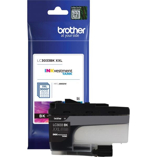 Brother Genuine LC3033BK Single Pack Super High-yield Black INKvestment Tank Ink Cartridge - Inkjet - Super High Yield - 3000 Pages - 1 Pack
