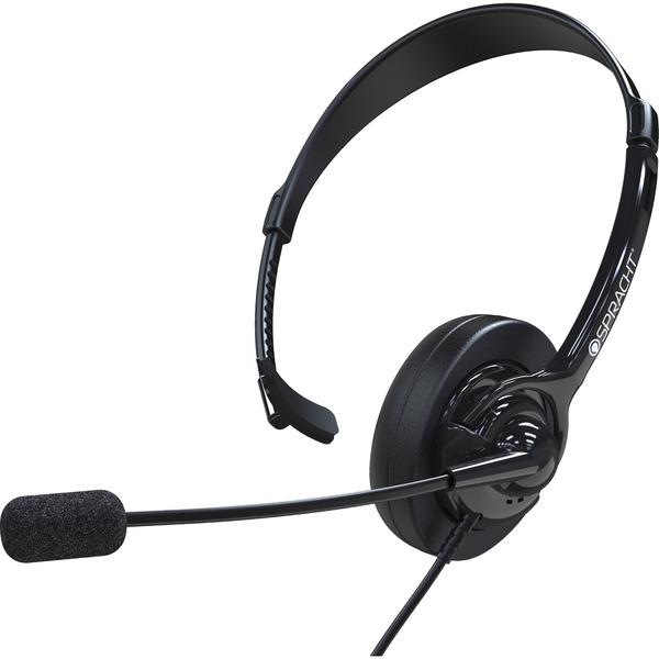 Spracht ZUM350M Headset - Mono - Mini-phone, Sub-mini phone - Wired - Over-the-head - Monaural - Circumaural - Noise Cancelling Microphone