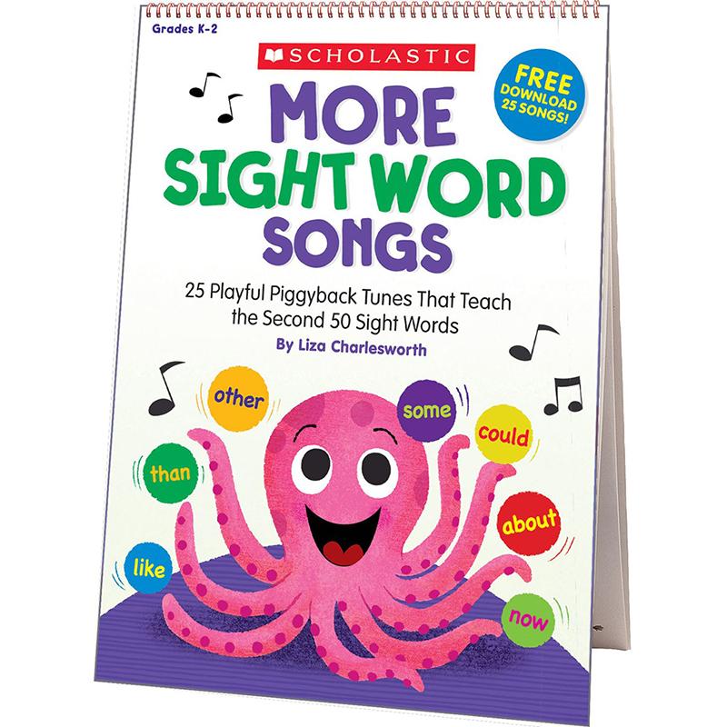 Scholastic K-2 More Sight Words Flip Chart/CD - Theme/Subject: Learning - Skill Learning: Reading