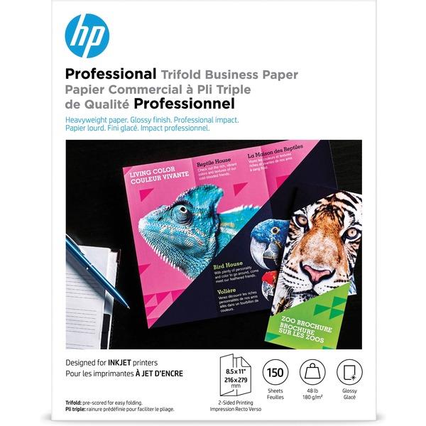 HP Inkjet Print Brochure/Flyer Paper - Letter - 8 1/2