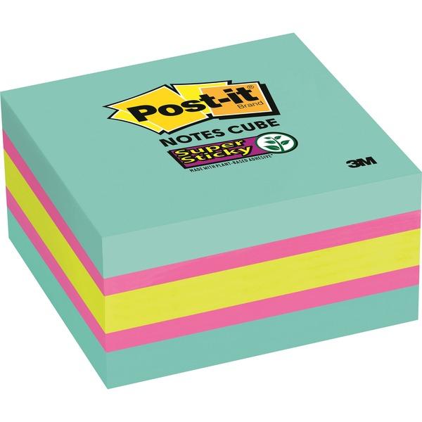 Post-it® Super Sticky Notes Cubes - 3