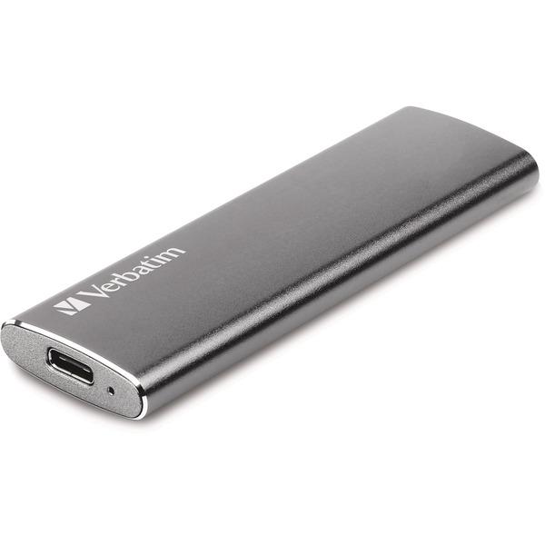 Verbatim 240GB Vx500 External SSD, USB 3.1 Gen 2 - Graphite - Notebook Device Supported - USB 3.1 Type C - 500 MB/s Maximum Read Transfer Rate - 2 Year Warranty