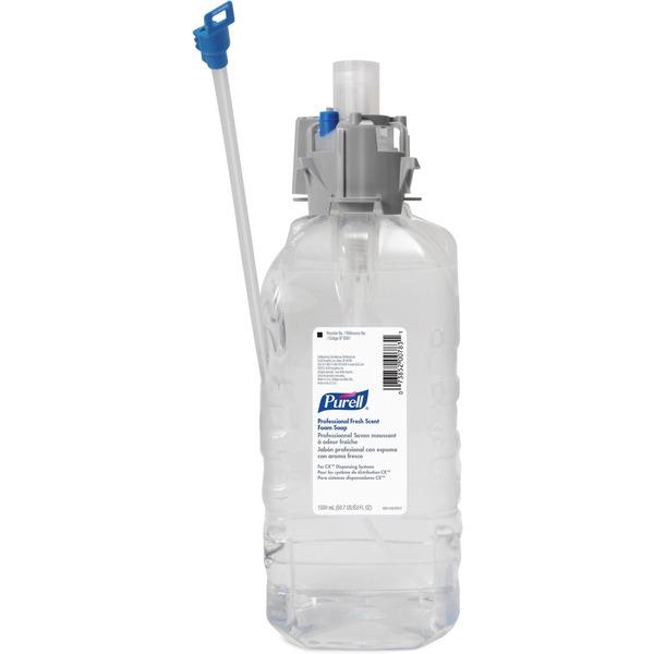 PURELL® 1500mL Refill Fresh Scent Foam Soap - Fresh Scent Scent - 50.7 fl oz (1500 mL) - Kill Germs - Clear - Dye-free, Paraben-free, Phthalate-free, Hygienic - 1 Each