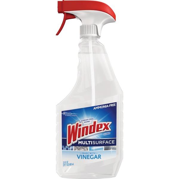 Windex® Vinegar Multi-Surface Spray - Spray - 23 fl oz (0.7 quart) - Clean & Fresh Scent - 1 Each - Clear