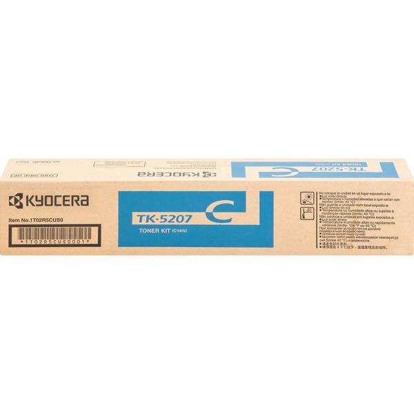 Kyocera TK-5207C Toner Cartridge - Cyan - Laser - 12000 Pages - 1 Each