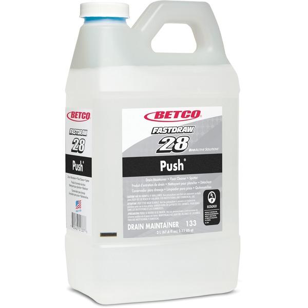 Betco Bioactive Solutions Push Cleaner - Liquid - 67.6 fl oz (2.1 quart) - New Green ScentBottle - 4 / Carton - Milky White