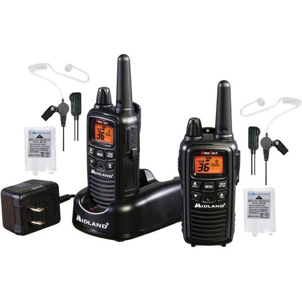 Midland LXT600BB FRS Business Radio Bundle - 36 Radio Channels - FRS - Silent Operation, Hands-free - Nickel Metal Hydride (NiMH)