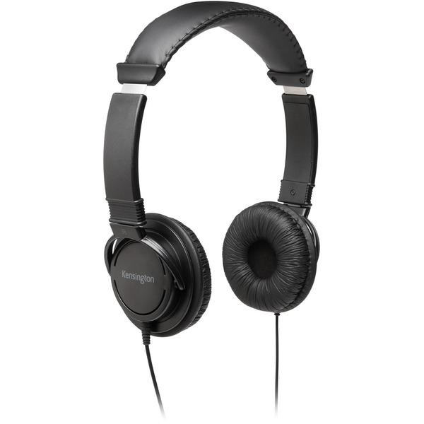Kensington Hi-Fi Headphones - Stereo - Black - Mini-phone - Wired - Over-the-head - Binaural - Circumaural - 6 ft Cable