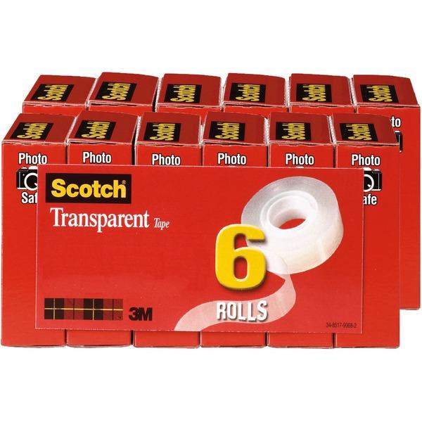  Scotch Transparent Tape - 3/4 