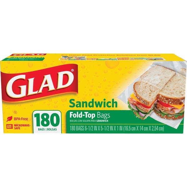 Glad Sandwich Fold-Top Bags - 6.50