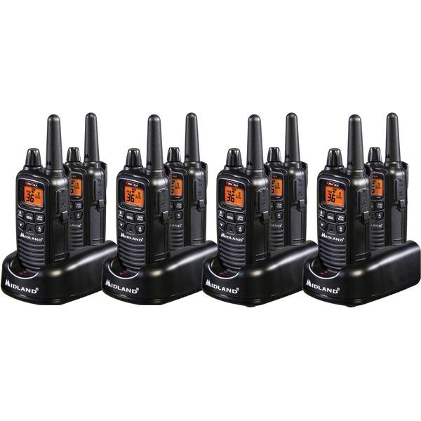 Midland LXT600BBX4 FRS Business Bundle - 36 Radio Channels - FRS - Silent Operation, Hands-free - AAA - Nickel Metal Hydride (NiMH)