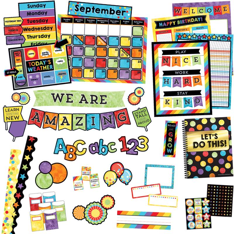 Carson Dellosa Education Celebrate Learning Variety Decor Set - Theme/Subject: Learning - Skill Learning: Chart, Decoration - 1544 Pieces