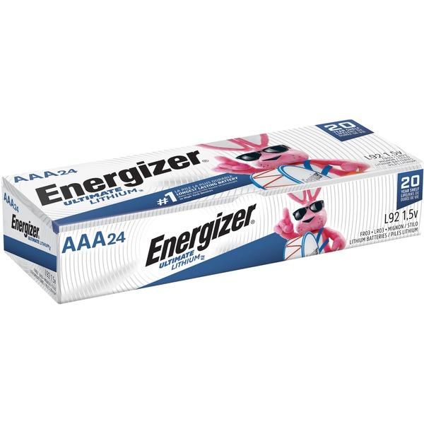Energizer Ultimate Lithium AAA Batteries, 1 Pack - For Camera, Electronic Device - AAA - Lithium (Li) - 24 / Box