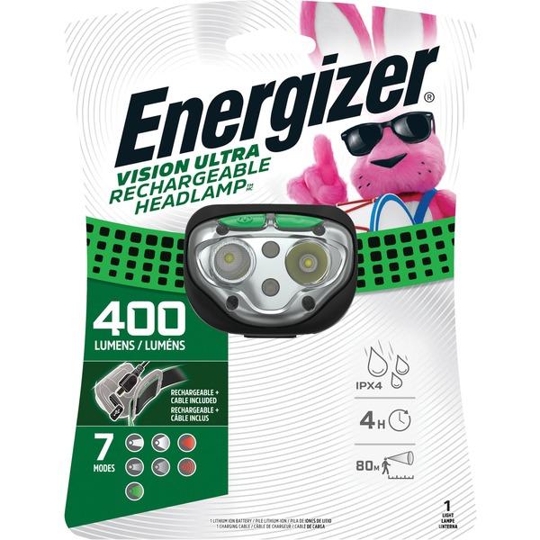 Energizer Vision Ultra HD Rechargeable Headlamp (Includes USB Charging Cable) - Green
