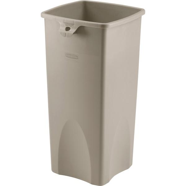 Rubbermaid Commercial Untouchable Square Container - 23 gal Capacity - Square - Durable, Crack Resistant - 30.9