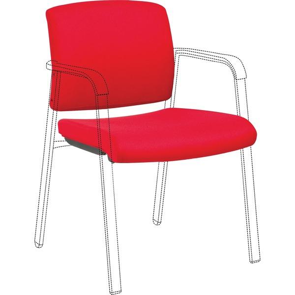 Lorell Stackable Chair Upholstered Back/Seat Kit - Red - 1 Each