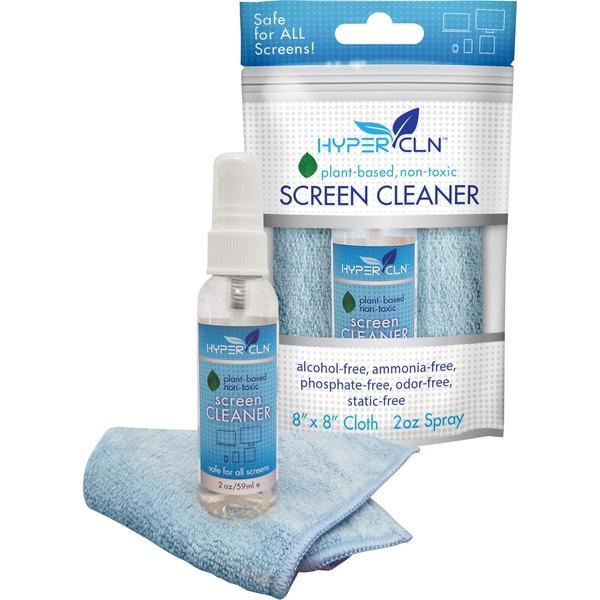  Falcon Hyperclean Plant- Based Screen Cleaner Kit - For Multipurpose - 2 Fl Oz - Anti- Static, Non- Toxic, Non- Alcohol, Ammonia- Free, Phosphate- Free, Scratch- Freespray Bottle