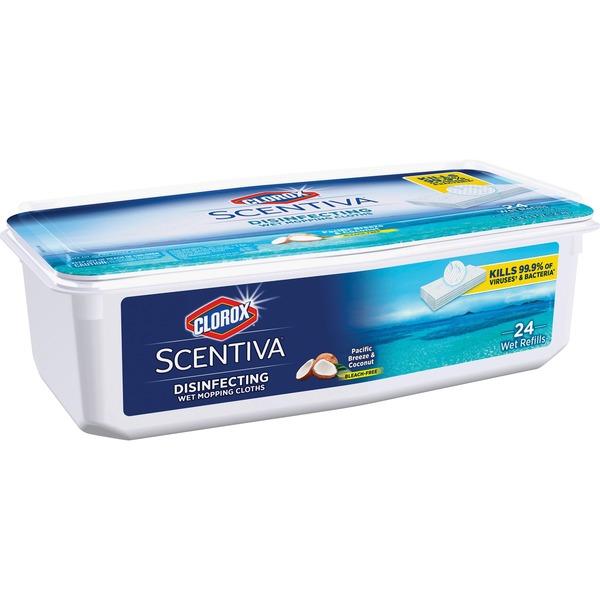 Clorox Scentiva Disinfecting Wet Mopping Cloths - 5.90