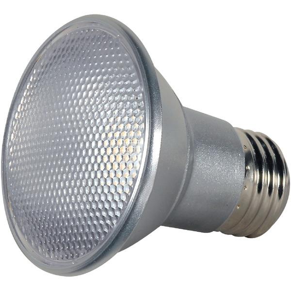 Satco 7PAR20 LED 3K Bulb - 7 W - 120 V AC - PAR20 Size - Soft White Light Color - 25000 Hour - 4940.3°F (2726.8°C) Color Temperature - 90 CRI - 40° Beam Angle - Dimmable - Energy Saver - 1