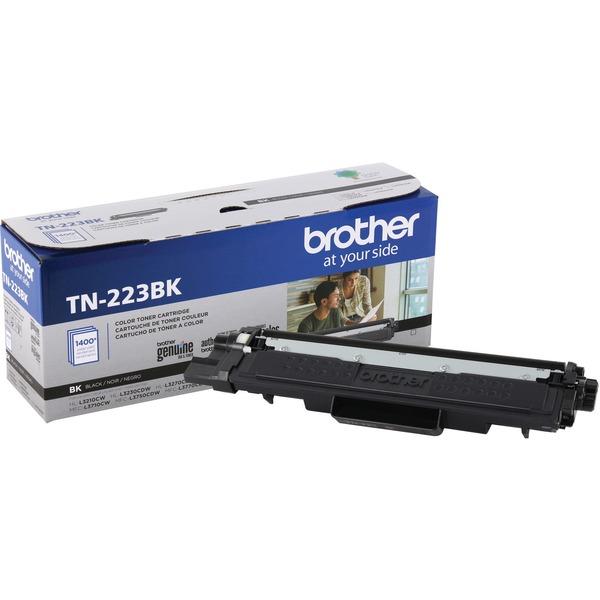 Brother Genuine TN-223BK Standard Yield Black Toner Cartridge - Laser - Standard Yield - 1400 Pages - 1 Each