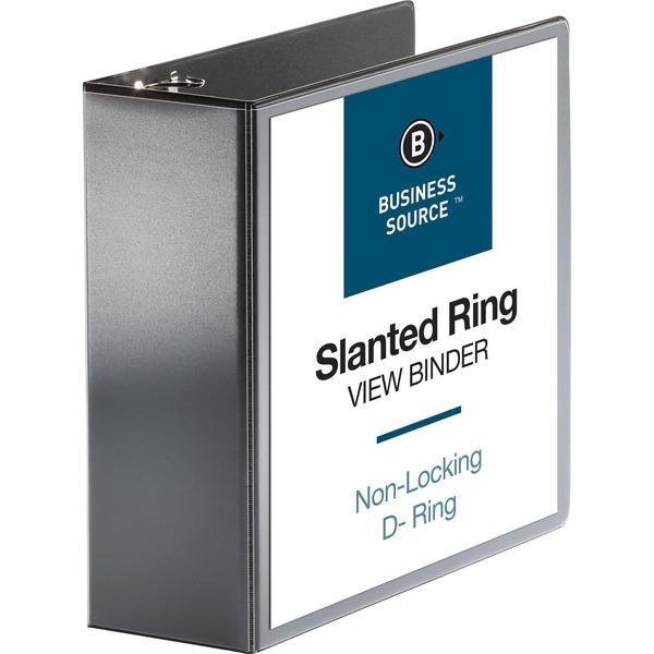  Business Source Basic D- Ring View Binders - 4 