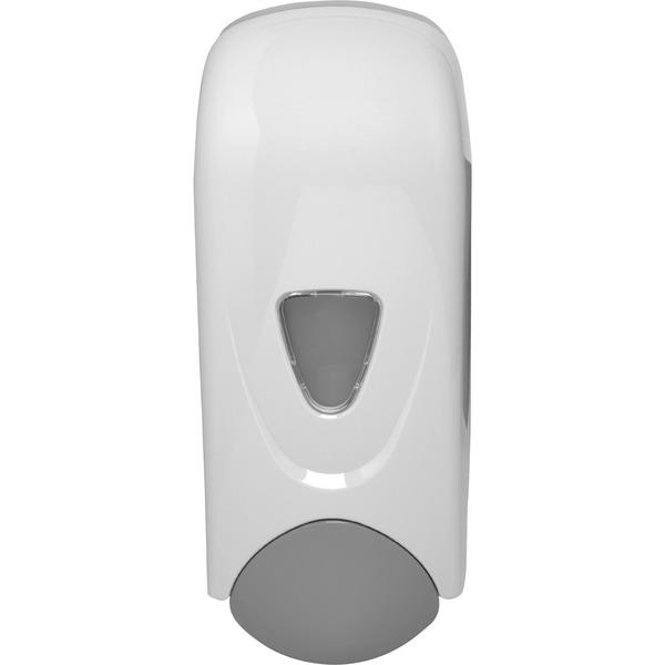 Genuine Joe Foam-Eeze Foam Soap Dispenser - Manual - 1.06 quart Capacity - Gray, White - 1 / Each