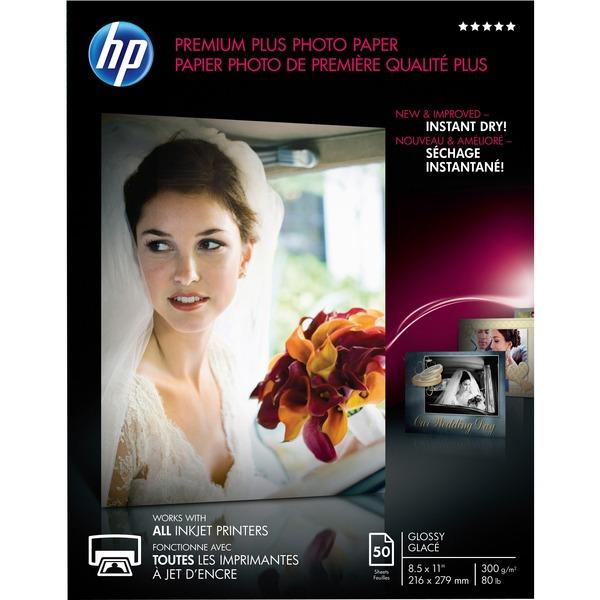 HP Premier Plus Inkjet Print Photo Paper - Letter - 8 1/2