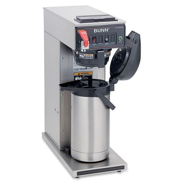 BUNN Airpot Coffee Brewer - 1370 W - 1 Cup(s) - Single-serve - Timer - Stainless Steel