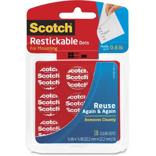 Scotch Restickable Mounting Tabs - 1