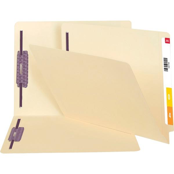 Smead End Tab File Folder with SafeSHIELD Fastener and Shelf-Master Reinforced Tab - Letter - 8 1/2