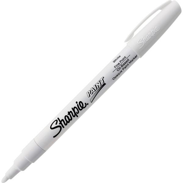 Sharpie Paint Marker - Fine Marker Point - White Oil Based Ink - 1 Each