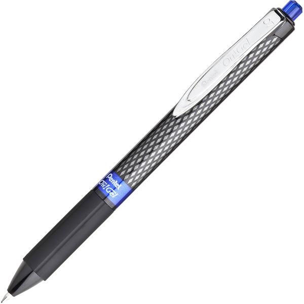 Pentel OH! Medium Point Gel Pens - Medium Pen Point - 0.7 mm Pen Point Size - Blue Gel-based Ink - Carbon Fiber Barrel