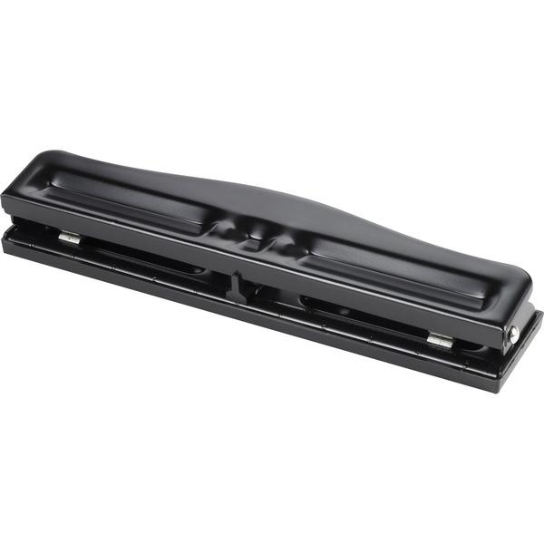 Business Source 3-Hole Adjustable Paper Punch - 3 Punch Head(s) - 11 Sheet Capacity - 1/4