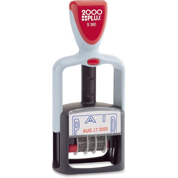 COSCO 2000 Plus 2-Color PAID Dater - Message/Date Stamp - 