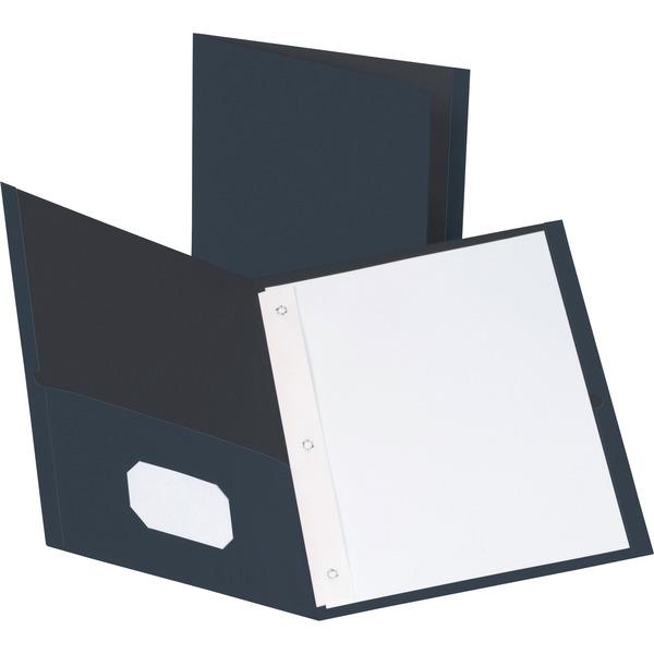 Business Source Storage Pockets Fastener Folders - Letter - 8 1/2